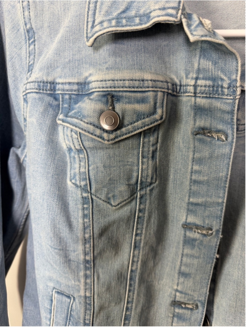 Time and Tru Jean Jacket Size S Blue EUC - Picture 4 of 10